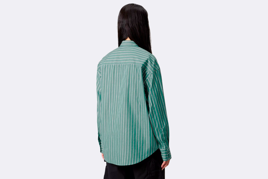 Carhartt WIP Wmns Grimsby Shirt Cotton Poplin Saguaro