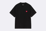 Carhartt WIP Wmns Heart Patch T-shirt Black Red