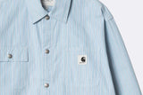 Carhartt WIP Wmns Nota Shirt Jac Bova Stripe Bluebird