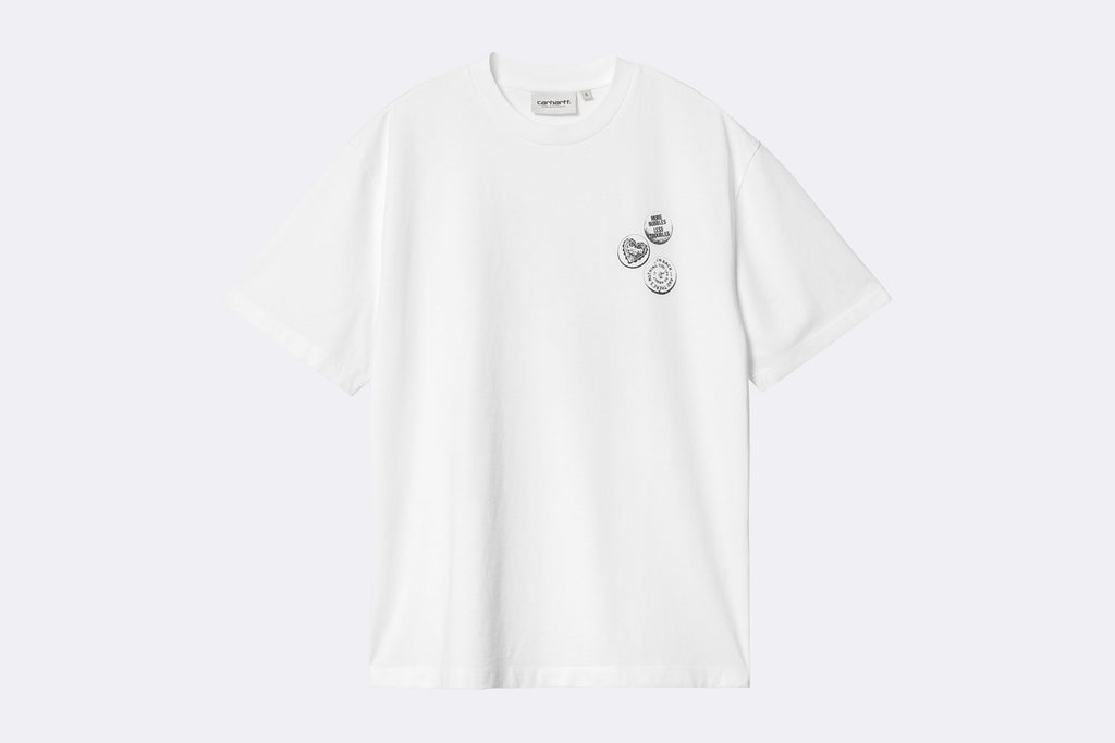 Carhartt WIP Wmns Pins Tee White