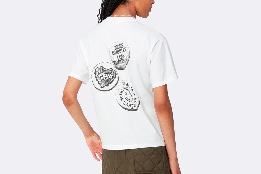 Carhartt WIP Wmns Pins Tee White