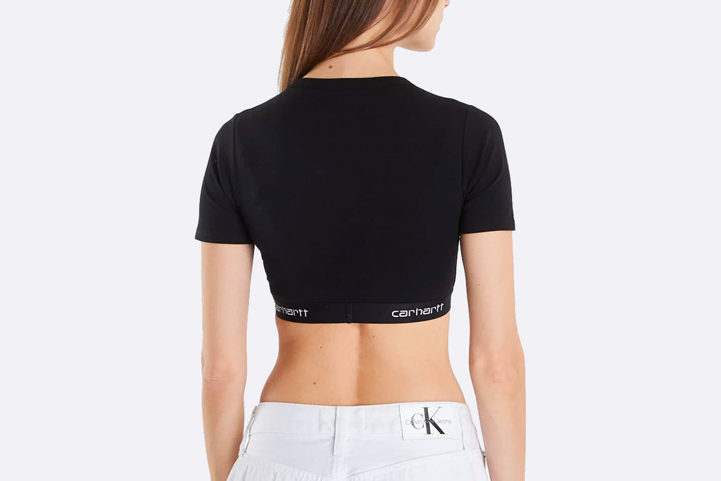 Carhartt WIP Wmns Script Crop Top Black