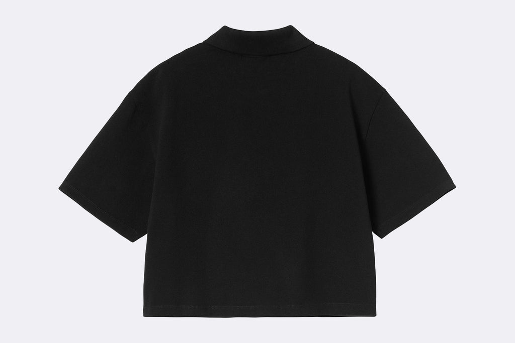 Carhartt WIP Wmns Carhartt Script Polo Black