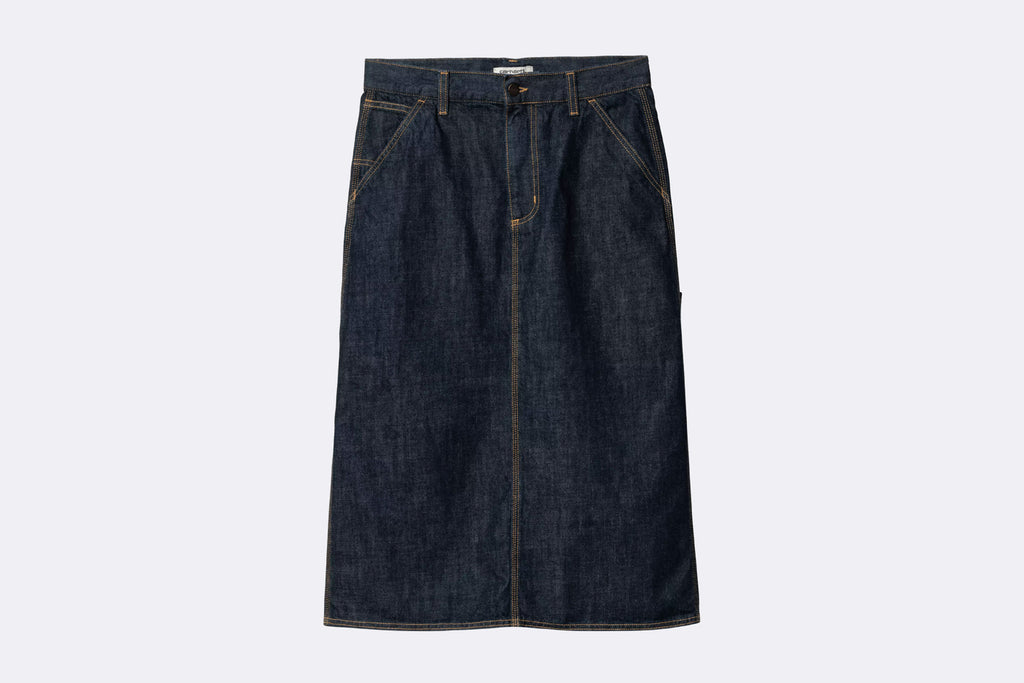 Carhartt WIP Wmns Single Knee Skirt Blue Rinsed