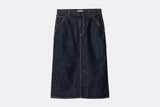 Carhartt WIP Wmns Single Knee Skirt Blue Rinsed