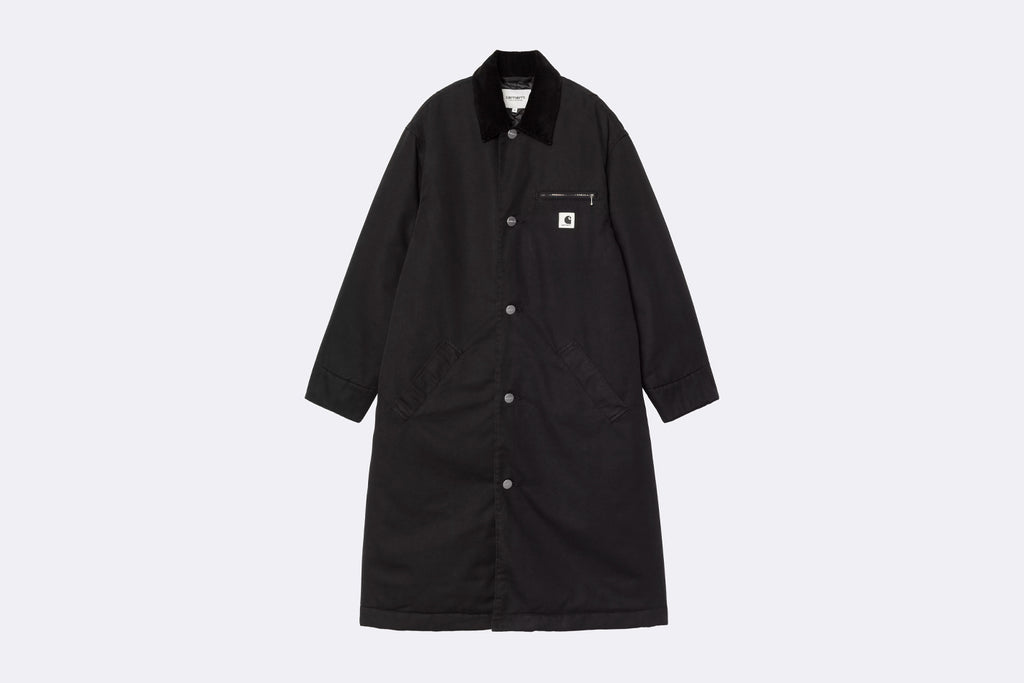 Carhartt WIP Wmns Webster Coat Black Black Stone washed