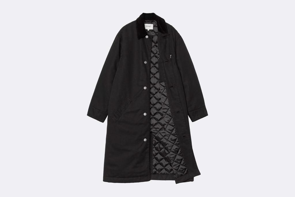 Carhartt WIP Wmns Webster Coat Black Black Stone washed