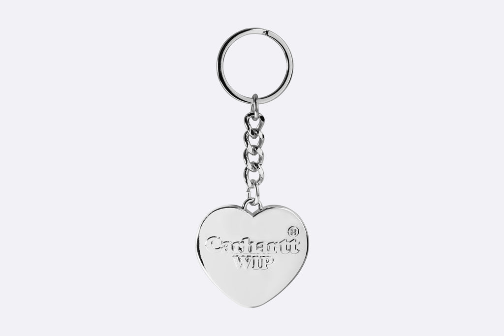 Carhartt Wip Heart Keychain Zin Alloy Silver