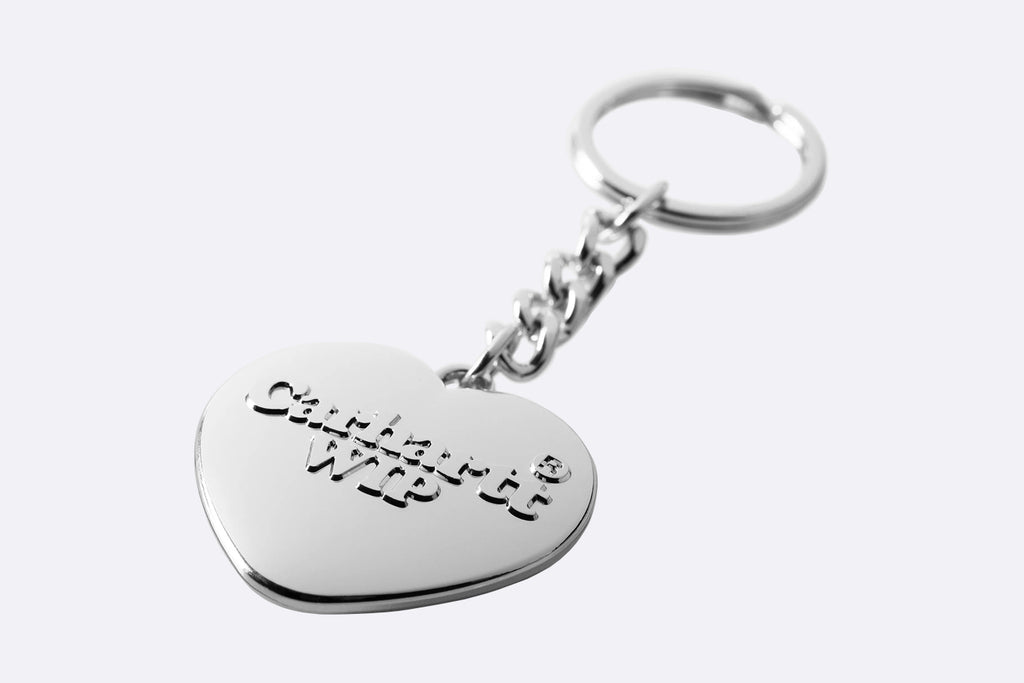 Carhartt Wip Heart Keychain Zin Alloy Silver
