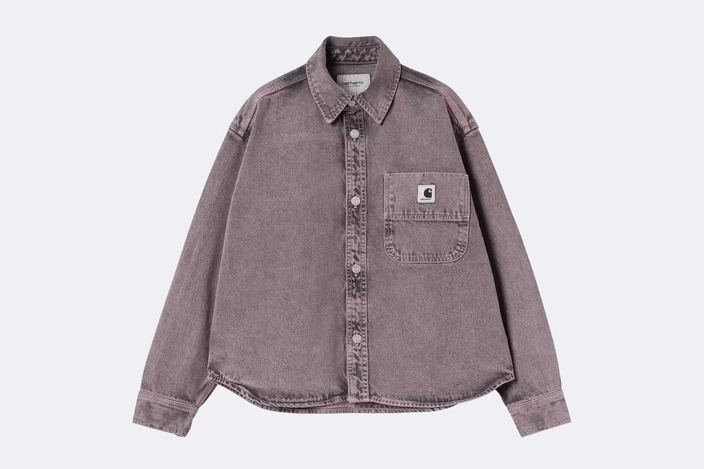 Carhartt WIP Wmns Georgia Shirt Black / Hortensia