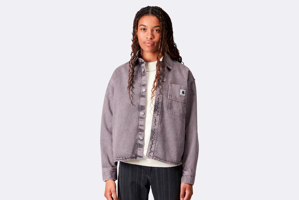 Carhartt WIP Wmns Georgia Shirt Black / Hortensia