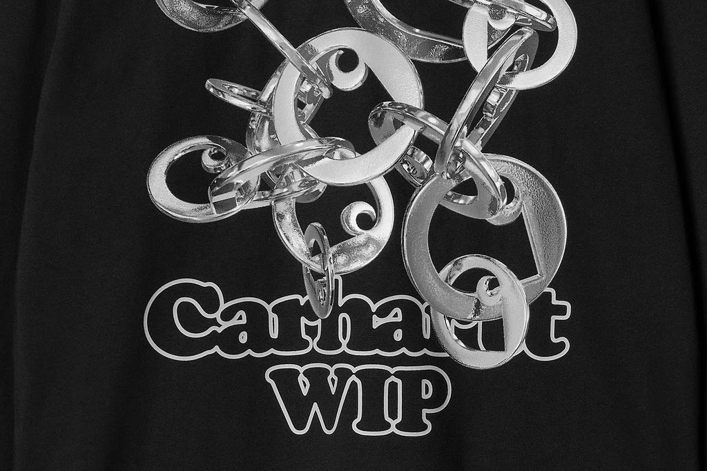 Carhartt WIP Wmns L/S Linked Charms T-Shirt Black Silver