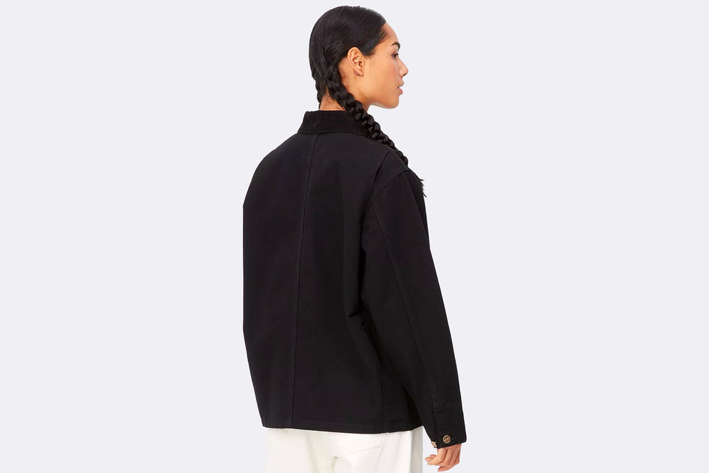 Carhartt WIP Wmns Og Michigan Coat Black Rinsed