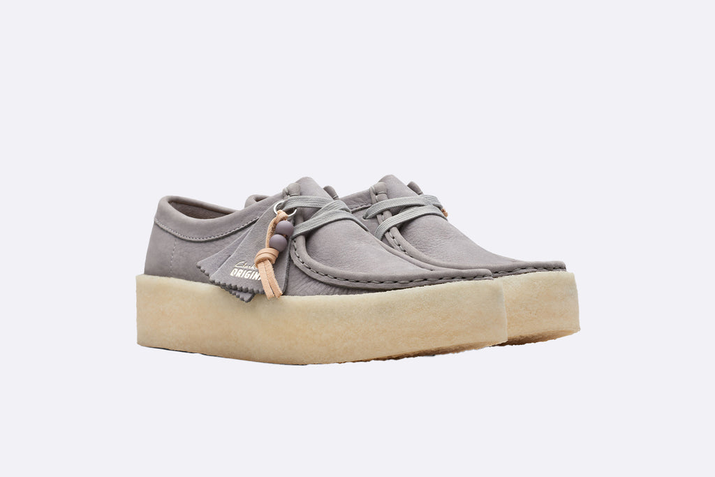 Clarks Originals Wmns Wallabee Cup Steel Grey Nubuck
