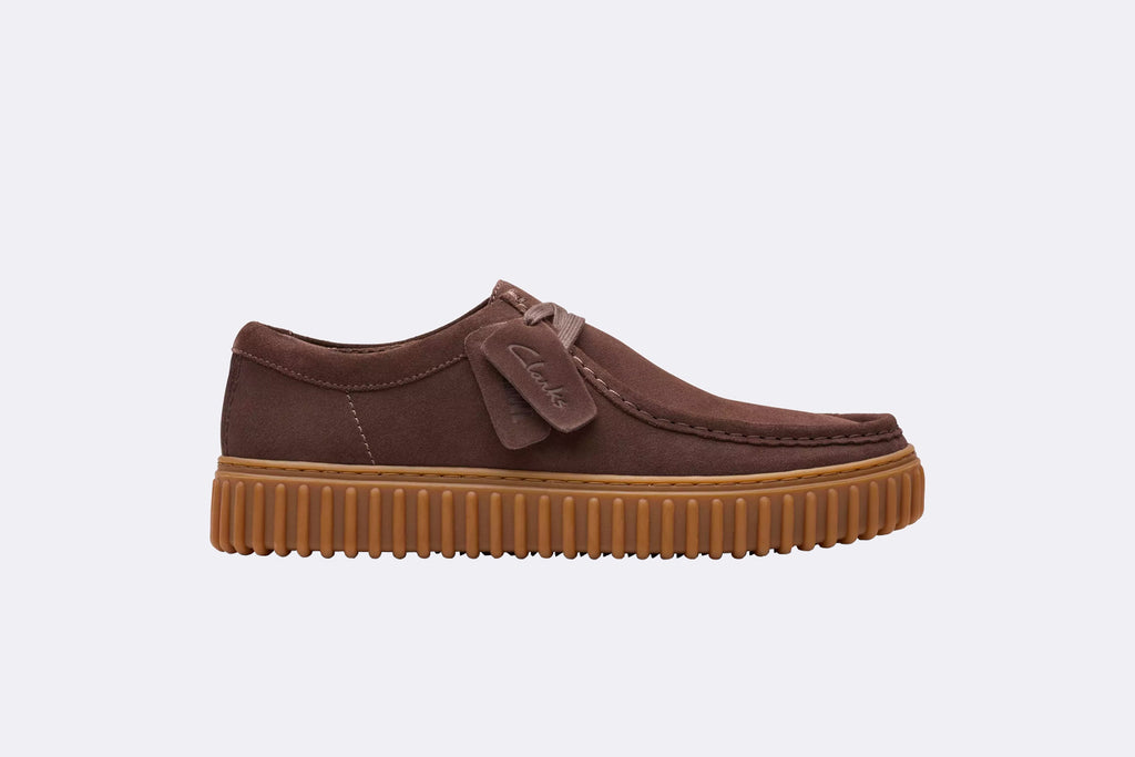 Clarks Torhill Lo Dark Brown Suede
