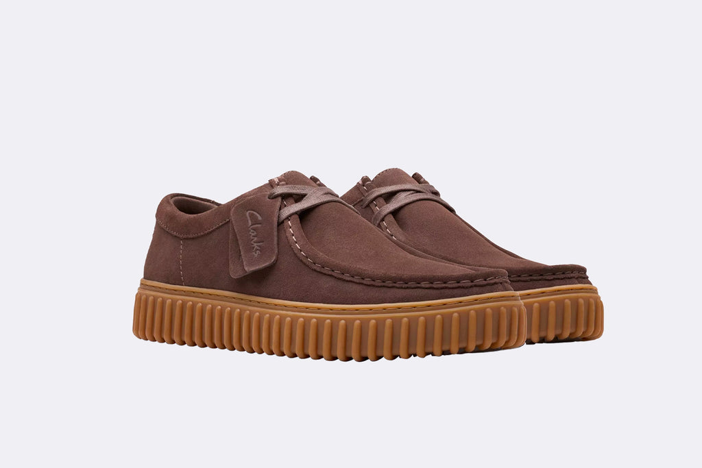 Clarks Torhill Lo Dark Brown Suede