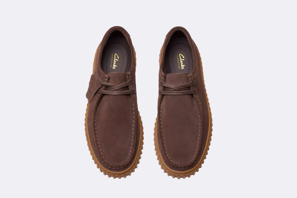 Clarks Torhill Lo Dark Brown Suede