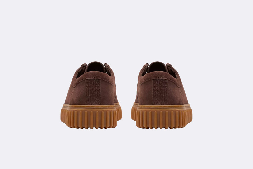 Clarks Torhill Lo Dark Brown Suede