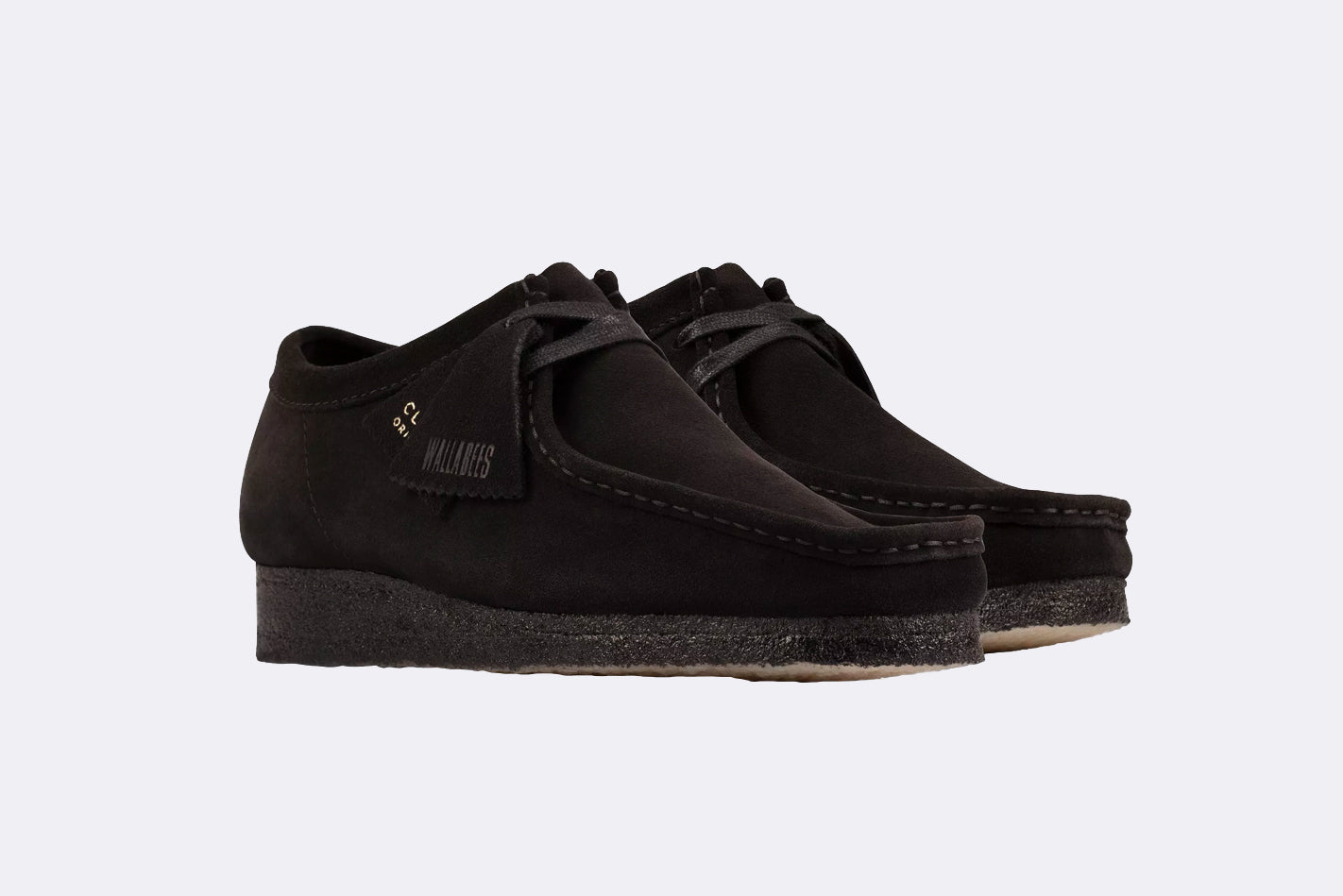 Clarks Originals Wmns Wallabee Black Suede