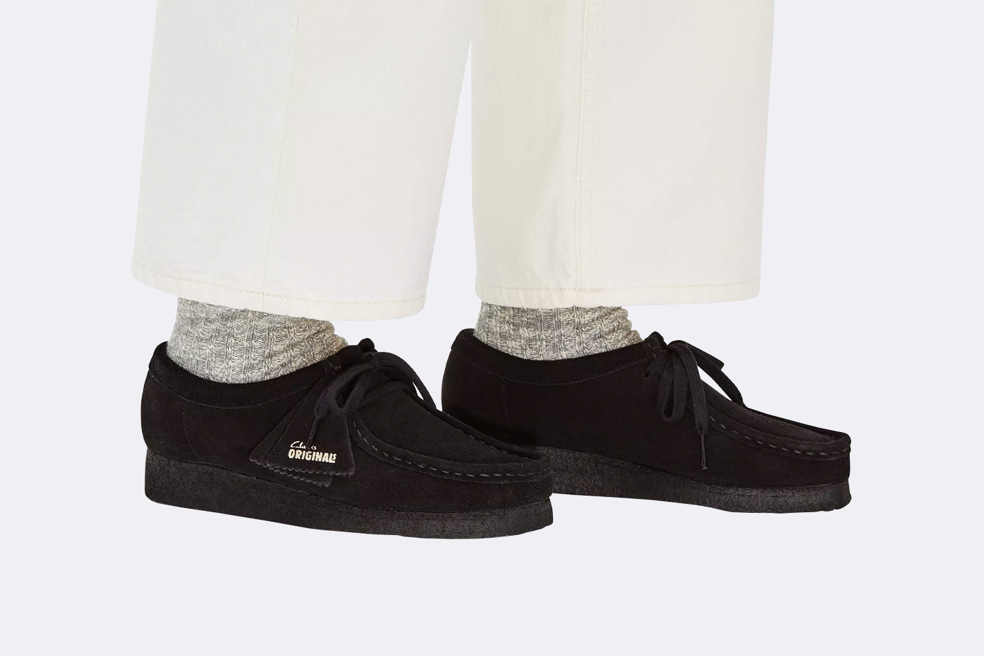 Clarks Originals Wmns Wallabee Black Suede