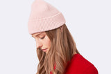 Colorful Merino Wool Hat Faded Pink