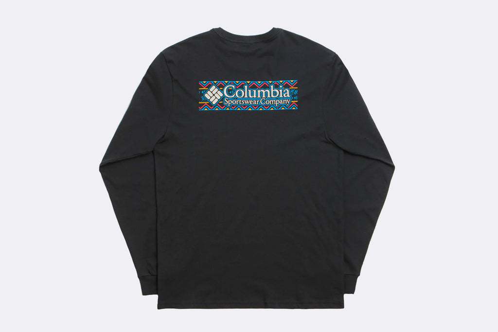 Columbia Explorers Canyon Long Sleeve T-shirt Black Branded Blanket