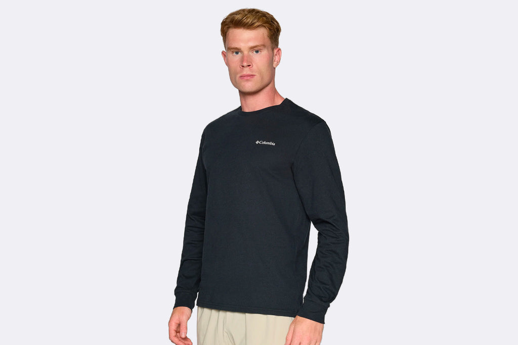 Columbia Explorers Canyon Long Sleeve T-shirt Black Branded Blanket