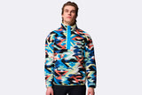 Columbia Helvetia II Printed Half Snap Fleece Compass Blue Reflections