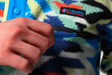 Columbia Helvetia II Printed Half Snap Fleece Compass Blue Reflections