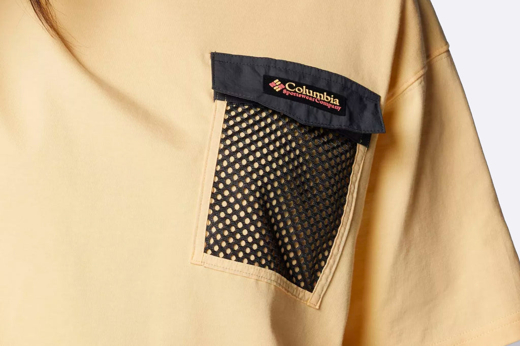 Columbia Wmns Painted Peak Knit Cropped Top Sunkissed