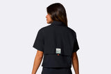Columbia Wmns Cove Beach Woven Cropped Black