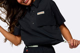Columbia Wmns Cove Beach Woven Cropped Black