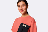 Columbia Wmns Cove Beach Cropped Pocket Tee Black
