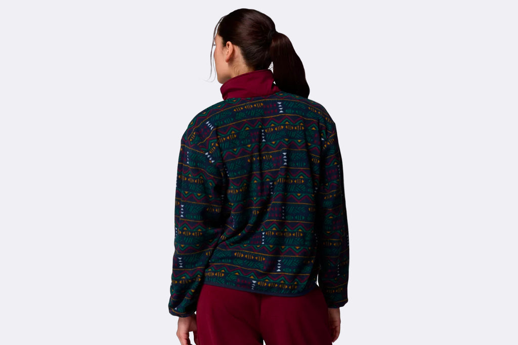 Columbia Wmns Sequoia Grove Printed Half Zip Jacket Collegiate Navy Horizons