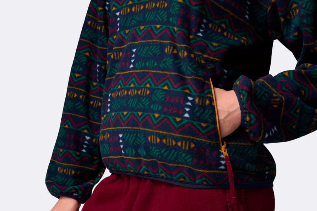 Columbia Wmns Sequoia Grove Printed Half Zip Jacket Collegiate Navy Horizons