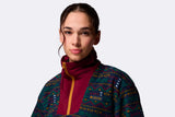 Columbia Wmns Sequoia Grove Printed Half Zip Jacket Collegiate Navy Horizons