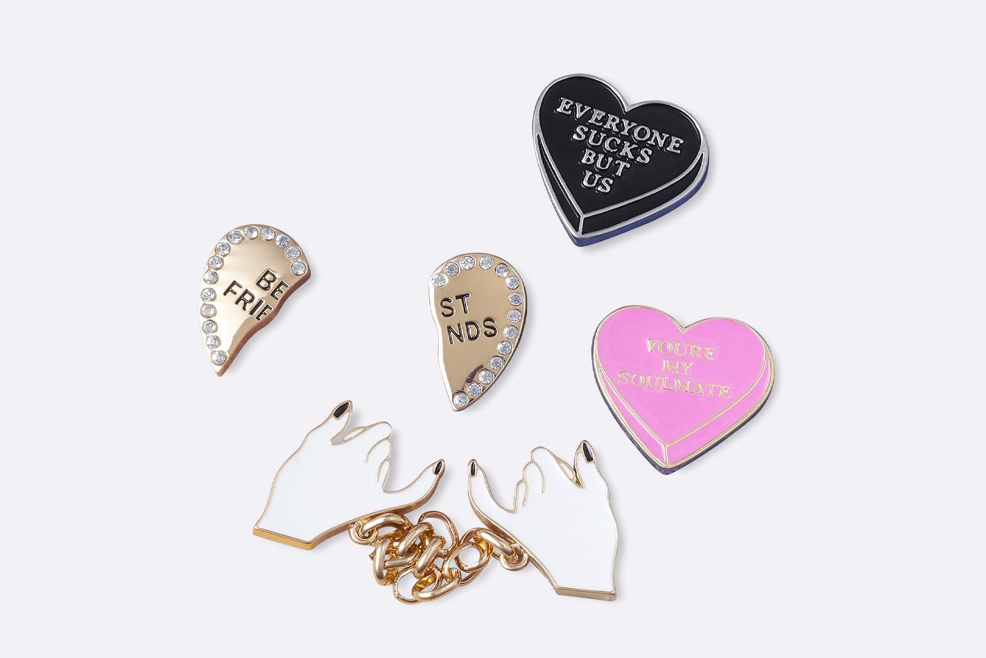 Crocs Jibbitz Charms National Friendship Day 5 Pack