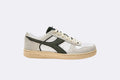 Diadora Magic Basket Low Suede Leather White Dark Forest