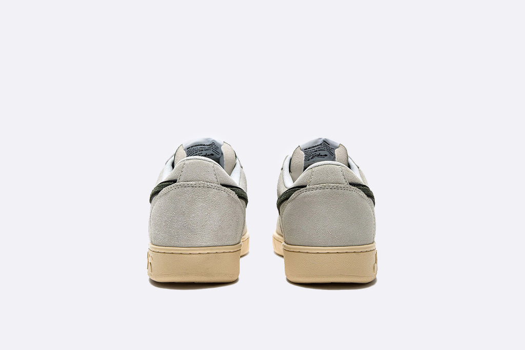 Diadora Magic Basket Low Suede Leather White Dark Forest