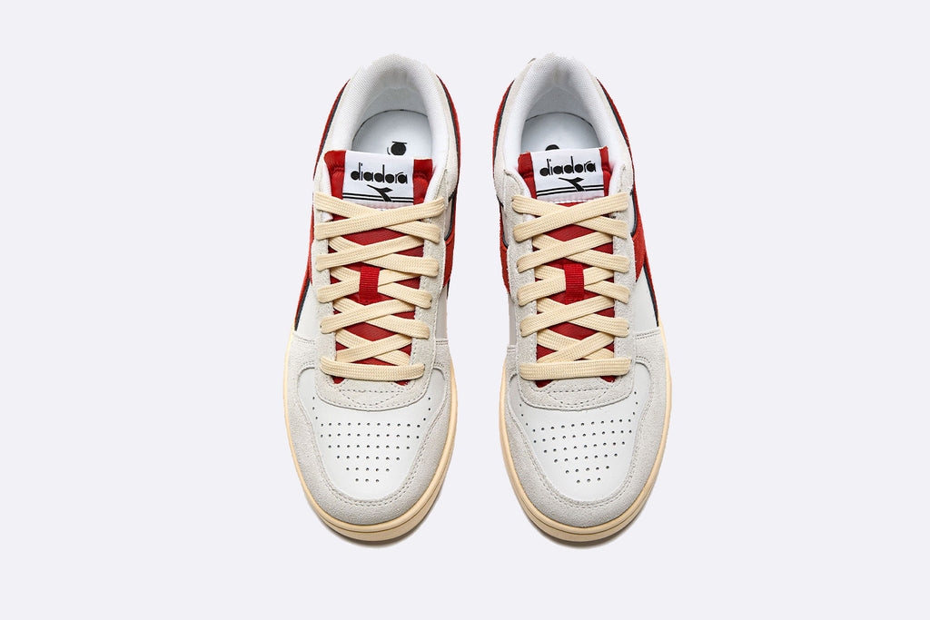 Diadora  Magic Basket Low Suede Leather White Ferrari