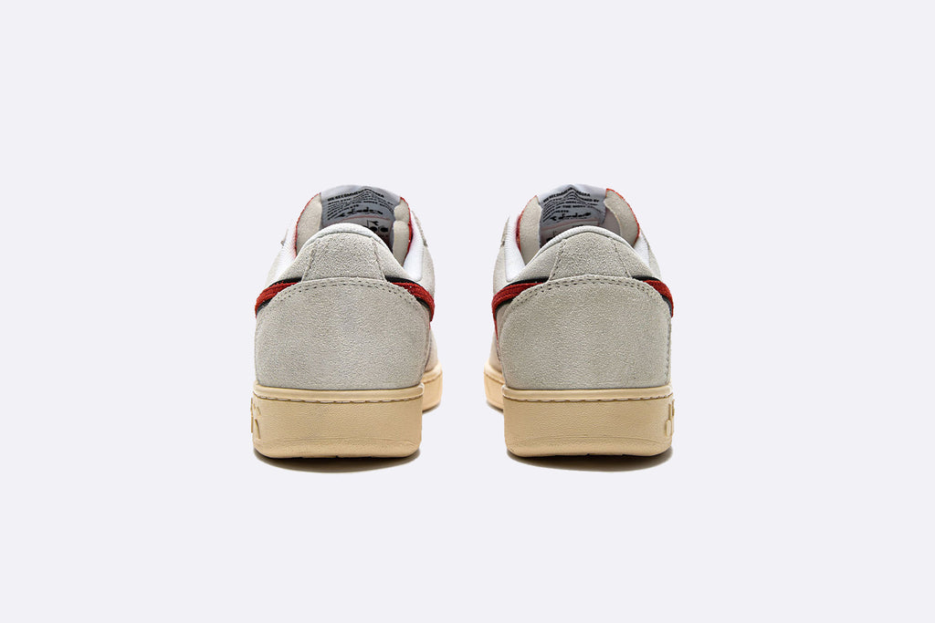 Diadora  Magic Basket Low Suede Leather White Ferrari