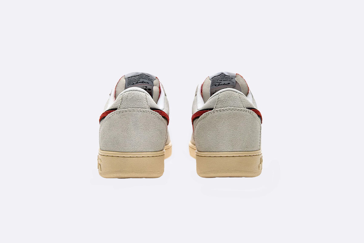 Diadora  Magic Basket Low Suede Leather White Ferrari