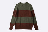 Edmmond Multi Stripes Sweater Brown