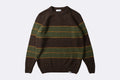 Edmmond Multi Stripes Sweater Brown
