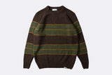 Edmmond Multi Stripes Sweater Brown