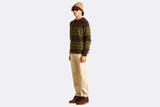 Edmmond Multi Stripes Sweater Brown