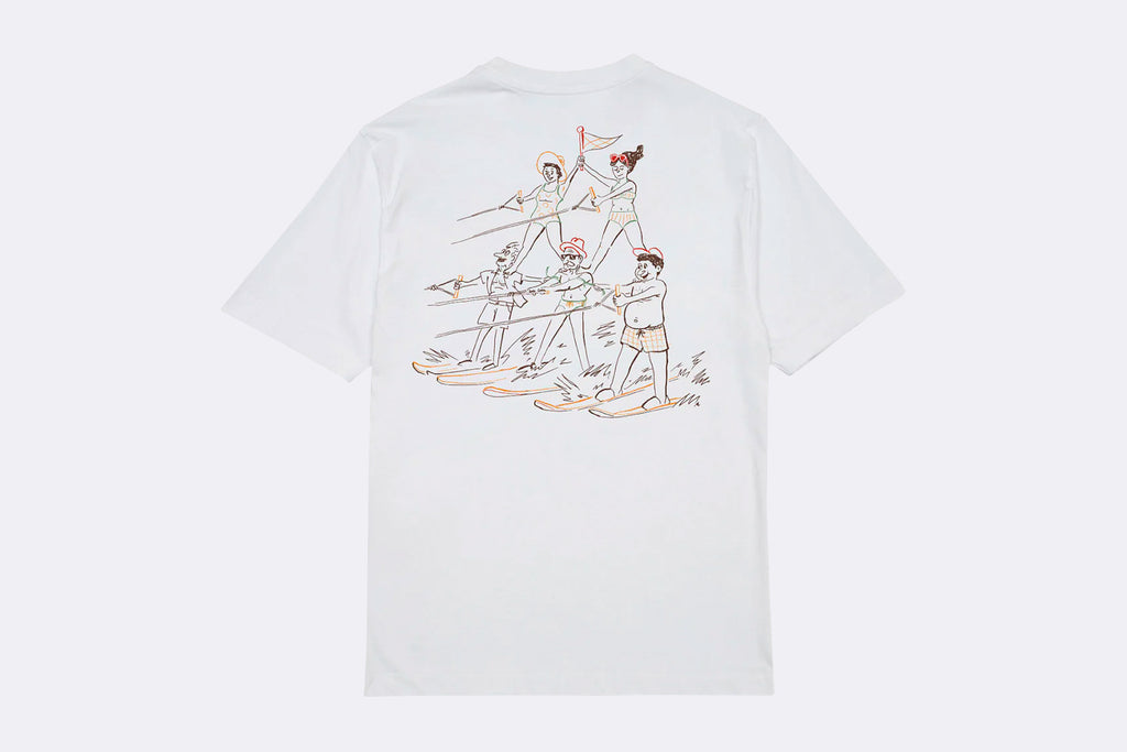 Edmmond Studios Acrobatics Water Skiing Tee Plain White