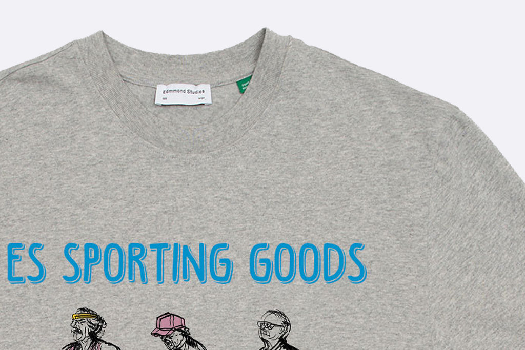 Edmmond Studios Sporting Goods Runner Plain Light Grey Melagne