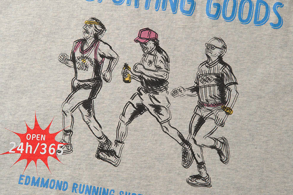 Edmmond Studios Sporting Goods Runner Plain Light Grey Melagne