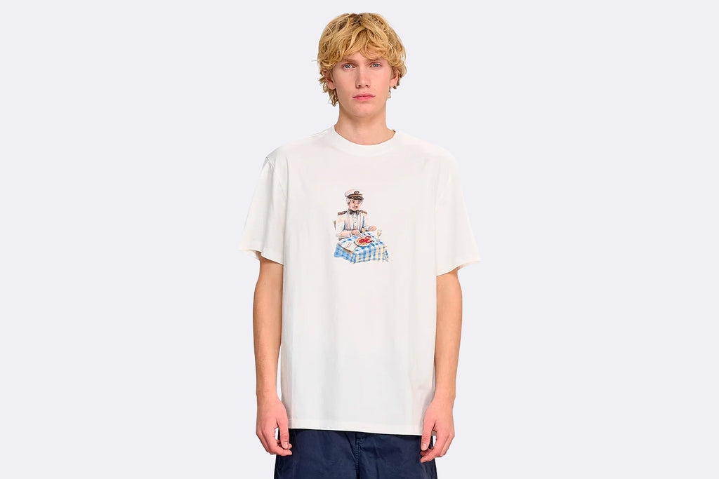 Edmmond Studios The Captain´s Tee Plain Off White
